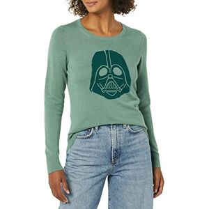 Amazon Essentials Disney Marvel Star Wars Women's Lightweight Long Sleeve Cotton Blend Knit Crewneck Jumper, Star Wars Vader, M Amazon Essentials Disney Marvel Star Wars Women's Lightweight Long Sleeve Cotton Blend Knit Crewneck Jumper, Star Wars Vader, M