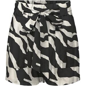 ONLY Onlnova Life Vis Talia Shorts AOP, Black, M ONLY Onlnova Life Vis Talia Shorts AOP, Black, M