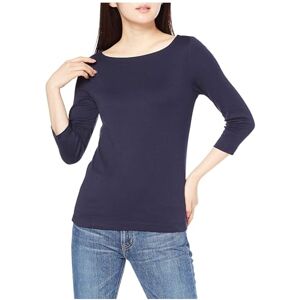 Amazon Essentials Women's Slim-Fit 3/4-Sleeve Boat-Neck T-Shirt, Navy, XS Amazon Essentials Women's Slim-Fit 3/4-Sleeve Boat-Neck T-Shirt, Navy, XS