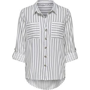 ONLY Asmin Shirt L/S WVN Noos, Cloud Dancer, S ONLY Asmin Shirt L/S WVN Noos, Cloud Dancer, S