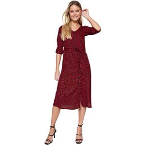 Trendyol Women Midi Shirt Dress Regular fit Woven Dress Rot Trendyol Women Midi Shirt Dress Regular fit Woven Dress Rot