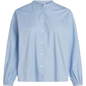 Tommy Hilfiger Women’s V-Neck Balloon Blouse, Blue (Ivy STP/Vessel Blue), 18 Tommy Hilfiger Women’s V-Neck Balloon Blouse, Blue (Ivy STP/Vessel Blue), 18