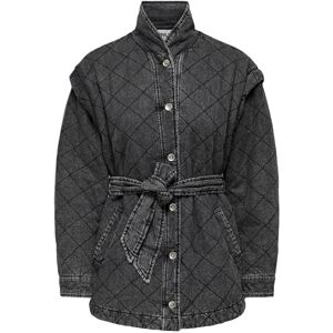 ONLY Women's ONLFRANCES LS Quilt DNM Jacket GUA Jacket, Grey, S, Gray, S ONLY Women's ONLFRANCES LS Quilt DNM Jacket GUA Jacket, Grey, S, Gray, S