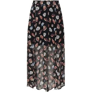 ONLY Onlasta Life Slit Ankel Skirt WVN, Black, L ONLY Onlasta Life Slit Ankel Skirt WVN, Black, L