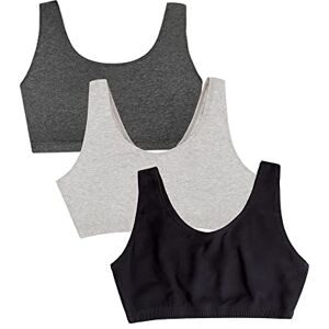 Fruit of the Loom Women's Built Up Tank Style Sports Bra, Black/Heather Grey/Charcoal, 36 Fruit of the Loom Women's Built Up Tank Style Sports Bra, Black/Heather Grey/Charcoal, 36