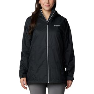 Columbia Women's Switchback Lined Long Jacket Shell, Black, 1X Columbia Women's Switchback Lined Long Jacket Shell, Black, 1X