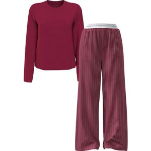 Calvin Klein Women's LS PANT SET HOLIDAY LV00QS7578 Set, Multi (19471 TRAIL STRIPE+TDB), XL Calvin Klein Women's LS PANT SET HOLIDAY LV00QS7578 Set, Multi (19471 TRAIL STRIPE+TDB), XL
