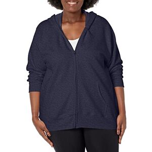 Just My Size Hanes ComfortBlend Women's Plus-Size Full Zip Fleece Hoodie, Navy Heather, 5XL Just My Size Hanes ComfortBlend Women's Plus-Size Full Zip Fleece Hoodie, Navy Heather, 5XL