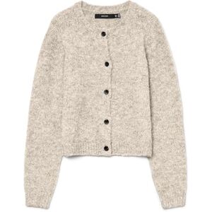 VERO MODA Womens Vmnovah Ls O-Neck Button Noos Cardigan Sweater, Birch, M UK VERO MODA Womens Vmnovah Ls O-Neck Button Noos Cardigan Sweater, Birch, M UK