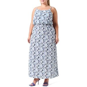 ONLY Onlwinner S/L Maxi Dress Noos Ptm, Blue, 18 ONLY Onlwinner S/L Maxi Dress Noos Ptm, Blue, 18