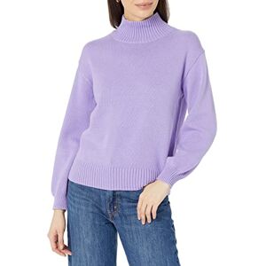 Amazon Essentials Women's Pull-Over Funnel Neck Cotton Jumper (Available in Plus Size), Purple, XL Amazon Essentials Women's Pull-Over Funnel Neck Cotton Jumper (Available in Plus Size), Purple, XL
