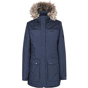 Trespass Garner, Navy, S, Waterproof Jacket with Removable Hood & Removable Fake Fur Trim for Ladies, Blue, Small Trespass Garner, Navy, S, Waterproof Jacket with Removable Hood & Removable Fake Fur Trim for Ladies, Blue, Small