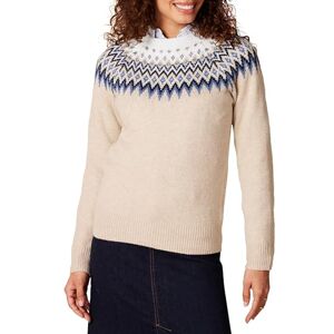 Amazon Essentials Women's Fair Isle Christmas Crewneck Pattern Jumper, Blue Taupe Heather White Fair Isle, XXL Amazon Essentials Women's Fair Isle Christmas Crewneck Pattern Jumper, Blue Taupe Heather White Fair Isle, XXL