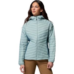 Columbia Women's Powder Pass 3 Hybrid Hooded Jacket, Hooded Puffer Jacket, Crushed Blue/Everblue, Large Columbia Women's Powder Pass 3 Hybrid Hooded Jacket, Hooded Puffer Jacket, Crushed Blue/Everblue, Large