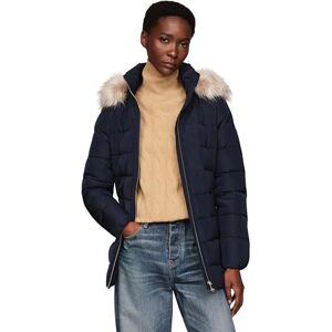 Tommy Hilfiger Women's Long Heritage Down Tyra Jacket with Fur, Blue (Desert Sky), S Tommy Hilfiger Women's Long Heritage Down Tyra Jacket with Fur, Blue (Desert Sky), S