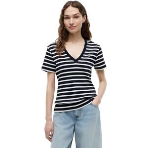Tommy Hilfiger Women’s Short Sleeve T-Shirt New Slim Cody V-Neck, Multicolor (Nos Breton Desert Sky/Ecru), L Tommy Hilfiger Women’s Short Sleeve T-Shirt New Slim Cody V-Neck, Multicolor (Nos Breton Desert Sky/Ecru), L