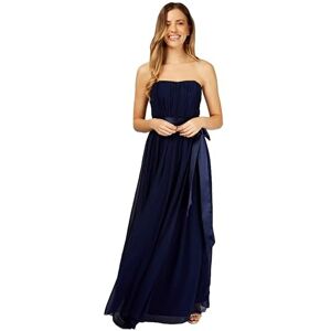 Little Mistress Women's Tie Waist Bridesmaid Maxi Dress, Size 8 UK, Navy Blue Little Mistress Women's Tie Waist Bridesmaid Maxi Dress, Size 8 UK, Navy Blue