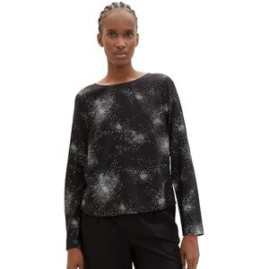 Tom Tailor Denim Women's Blouse, 34011 Black Sparkle Print, Large Tom Tailor Denim Women's Blouse, 34011 Black Sparkle Print, Large