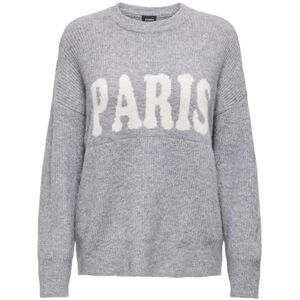 ONLY Onljerico L/S KNT Jumper, Grey Melange, L ONLY Onljerico L/S KNT Jumper, Grey Melange, L
