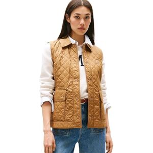 Tommy Hilfiger Women’s Nylon Slim Quilted Gilet, Brown (Hickory), M Tommy Hilfiger Women’s Nylon Slim Quilted Gilet, Brown (Hickory), M