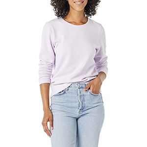 Amazon Essentials Women's Fleece Crewneck Pullover Sweatshirt (Available in Plus Size), Lilac, S Amazon Essentials Women's Fleece Crewneck Pullover Sweatshirt (Available in Plus Size), Lilac, S