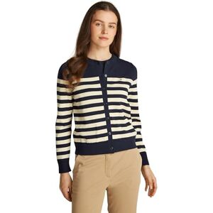 Tommy Hilfiger Women's Elegant Jersey Stitch Cardigan, Multicolor (Her STP Dark Night Navy/Country Iv), M Tommy Hilfiger Women's Elegant Jersey Stitch Cardigan, Multicolor (Her STP Dark Night Navy/Country Iv), M