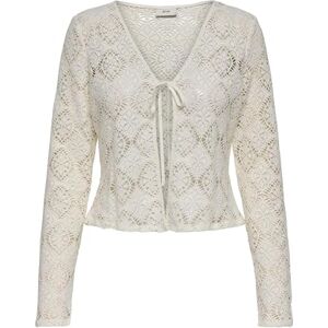 JDY Eva L/S V-Neck Cardigan JRS Dia, Cloud Dancer, L JDY Eva L/S V-Neck Cardigan JRS Dia, Cloud Dancer, L