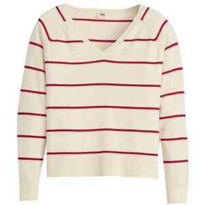 Levi's Petal V-Neck Sweater Sweatshirt Women, Stephanie Stripe But, M Levi's Petal V-Neck Sweater Sweatshirt Women, Stephanie Stripe But, M