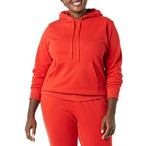 Amazon Essentials Women's French Terry Fleece Pullover Hoodie, Red, M Amazon Essentials Women's French Terry Fleece Pullover Hoodie, Red, M