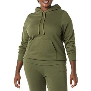 Amazon Essentials Women's Regular-Fit Fleece Pullover Hoodie (Available in Plus Size), Olive, XXL Amazon Essentials Women's Regular-Fit Fleece Pullover Hoodie (Available in Plus Size), Olive, XXL