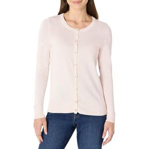 Amazon Essentials Women's Lightweight Crewneck Cardigan Jumper (Available in Plus Size), Light Pink, XXL Amazon Essentials Women's Lightweight Crewneck Cardigan Jumper (Available in Plus Size), Light Pink, XXL
