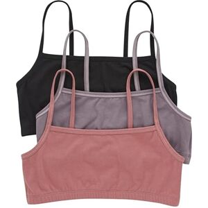 Hanes Women's Bralette, Breathable Pullover Bra, Crop Top, Solid Or Assorted, 3-Pack, Opaque, Black/Spiced Fig/Terra Red, XS (Pack of 3) Hanes Women's Bralette, Breathable Pullover Bra, Crop Top, Solid Or Assorted, 3-Pack, Opaque, Black/Spiced Fig/Terra Red, XS (Pack of 3)