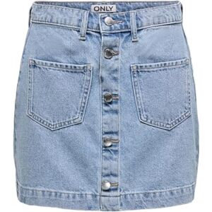 ONLY Female Skirt Onlamazing Short Skirt, Light Blue (Light Blue Denim), L ONLY Female Skirt Onlamazing Short Skirt, Light Blue (Light Blue Denim), L
