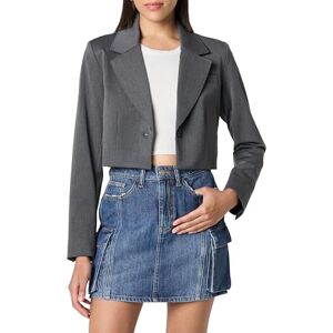 The Drop Women's Reims Cropped Blazer, Heather Grey, S The Drop Women's Reims Cropped Blazer, Heather Grey, S