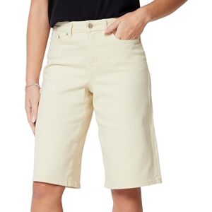Amazon Essentials Women's Relaxed-Fit Mid-Rise Denim Bermuda Shorts, Ecru, 16 Amazon Essentials Women's Relaxed-Fit Mid-Rise Denim Bermuda Shorts, Ecru, 16