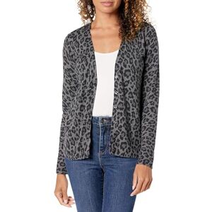 Amazon Essentials Women's Lightweight Cardigan Sweater, Charcoal Heather Animal, XXL Amazon Essentials Women's Lightweight Cardigan Sweater, Charcoal Heather Animal, XXL