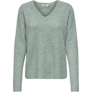 ONLY Onlcamilla KNT Noos V-Neck L/S Pullover, Blue Surf, S ONLY Onlcamilla KNT Noos V-Neck L/S Pullover, Blue Surf, S