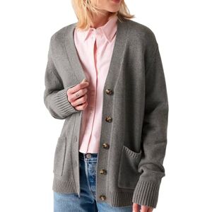 Levi's Women's Boyfriend Pocket Cardi Cardigan Sweater, Light Charcoal Heath, Levi's Women's Boyfriend Pocket Cardi Cardigan Sweater, Light Charcoal Heath,