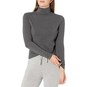 Amazon Essentials Women's Turtleneck Long Sleeve Shirt (Available in Plus Size), Grey (Charcoal Heather), XL Amazon Essentials Women's Turtleneck Long Sleeve Shirt (Available in Plus Size), Grey (Charcoal Heather), XL