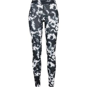 Urban Classics Women's Ladies tie dye Leggings, Black/White, L Urban Classics Women's Ladies tie dye Leggings, Black/White, L