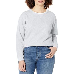 Hanes Women's Crewneck, EcoSmart Fleece Pullover with V-Notch, Sweatshirt, Light Steel, XL Hanes Women's Crewneck, EcoSmart Fleece Pullover with V-Notch, Sweatshirt, Light Steel, XL