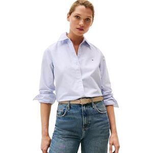Tommy Hilfiger Women’s Relaxed Fit Oxford Shirt, Blue (Classic Ithaca STP/Mid Blue), 10 Tommy Hilfiger Women’s Relaxed Fit Oxford Shirt, Blue (Classic Ithaca STP/Mid Blue), 10