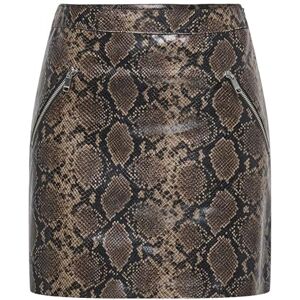 ONLY Onlparis Snake Skirt OTW, Cocoa Créme, XL ONLY Onlparis Snake Skirt OTW, Cocoa Créme, XL