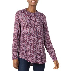 Amazon Essentials Women's Long-Sleeve Woven Blouse, Blue Burgundy Daisy, XXL Amazon Essentials Women's Long-Sleeve Woven Blouse, Blue Burgundy Daisy, XXL