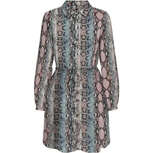 ONLY Onlnova Life Elite L/S Shirt Dress, Ombré Blue, L ONLY Onlnova Life Elite L/S Shirt Dress, Ombré Blue, L
