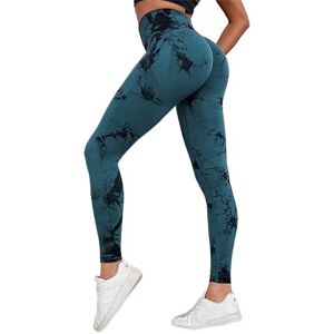 EULLA Women's Leggings Leggings, 9# Schwarz und grün, EULLA Women's Leggings Leggings, 9# Schwarz und grün,