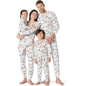 Amazon Essentials Women's Matching Holiday Family Pyjama Sets, Festive Lights, XS Amazon Essentials Women's Matching Holiday Family Pyjama Sets, Festive Lights, XS