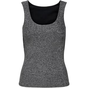 ONLY Women's Onlea Glitter S/L 2-Way Top JRS Noos, Black, XL ONLY Women's Onlea Glitter S/L 2-Way Top JRS Noos, Black, XL