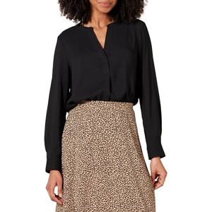 Amazon Essentials Women's Georgette Long-Sleeved Relaxed-fit Popover Blouse, Black, XL Amazon Essentials Women's Georgette Long-Sleeved Relaxed-fit Popover Blouse, Black, XL