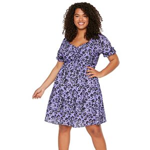 Trendyol Women Plus Size Mini A-line Regular fit Knit Plus Size Dress Black Trendyol Women Plus Size Mini A-line Regular fit Knit Plus Size Dress Black